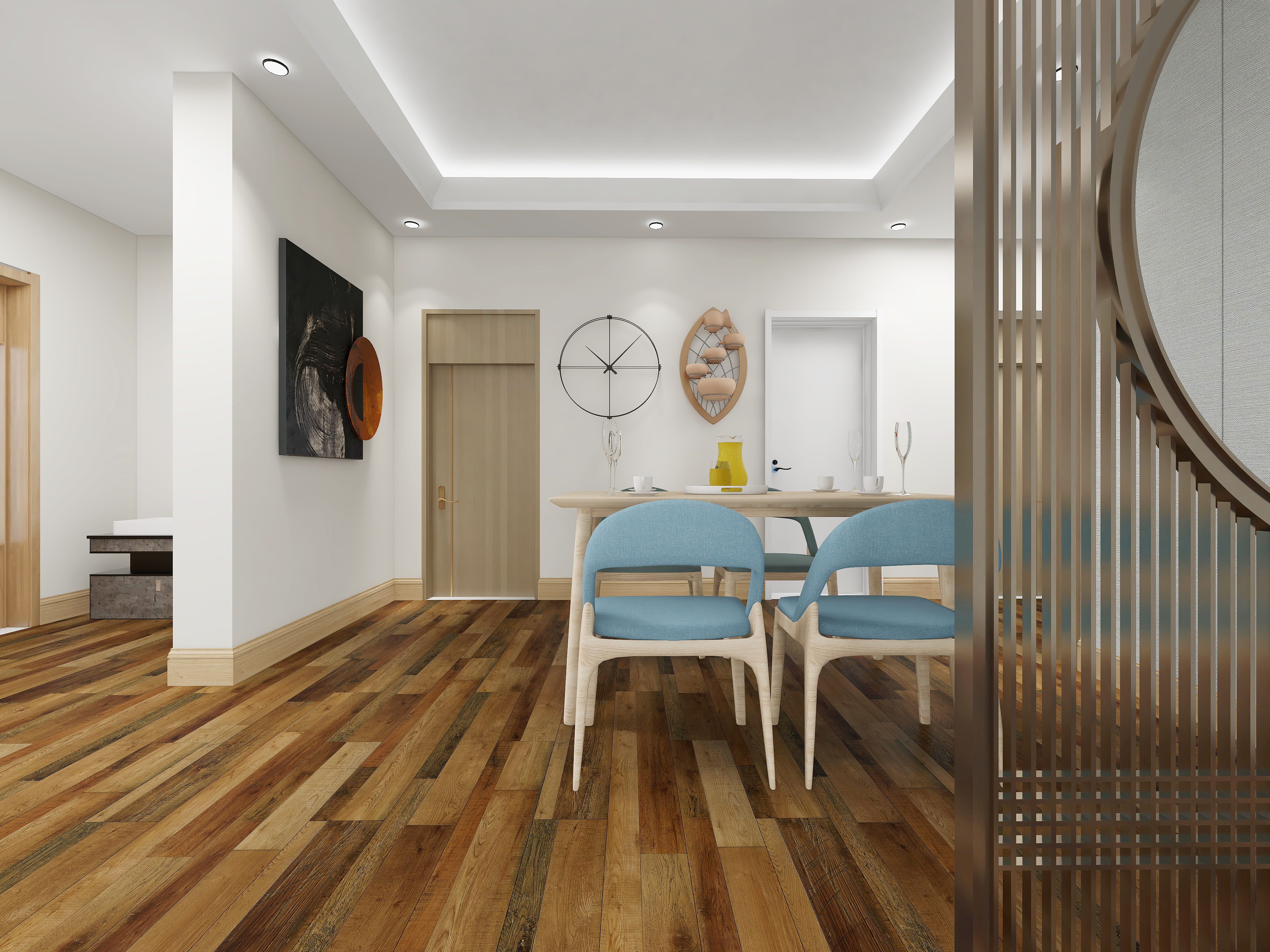 BORUI 6808 Como Double Oak PVC DECOR FILM FOR SPC/LVT/WPC FLOORING