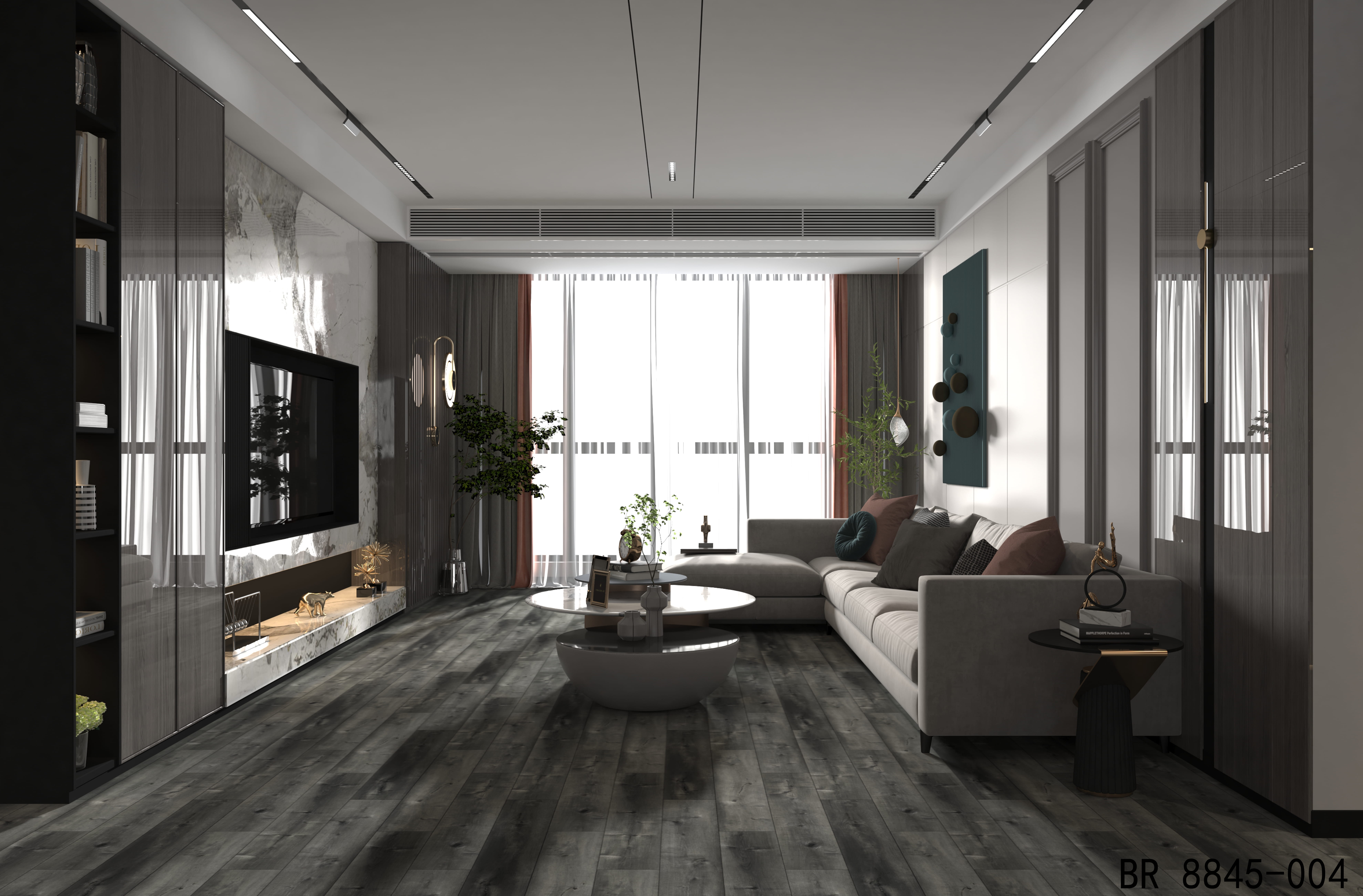 BORUI 8845L Andorra Hickory PVC DECOR FILM FOR SPC/LVT/WPC FLOORING
