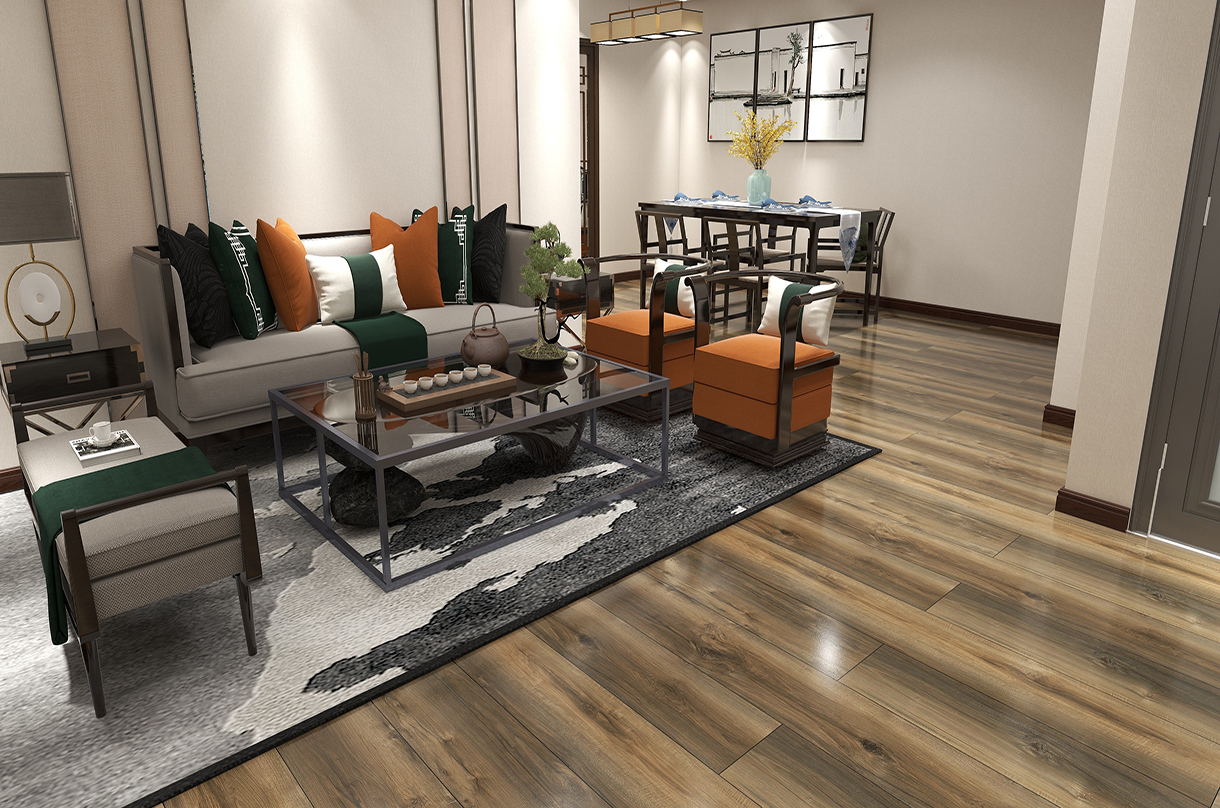 BORUI 8877L MARANON HICKORY PVC DECOR FILM FOR SPC/LVT/WPC FLOORING