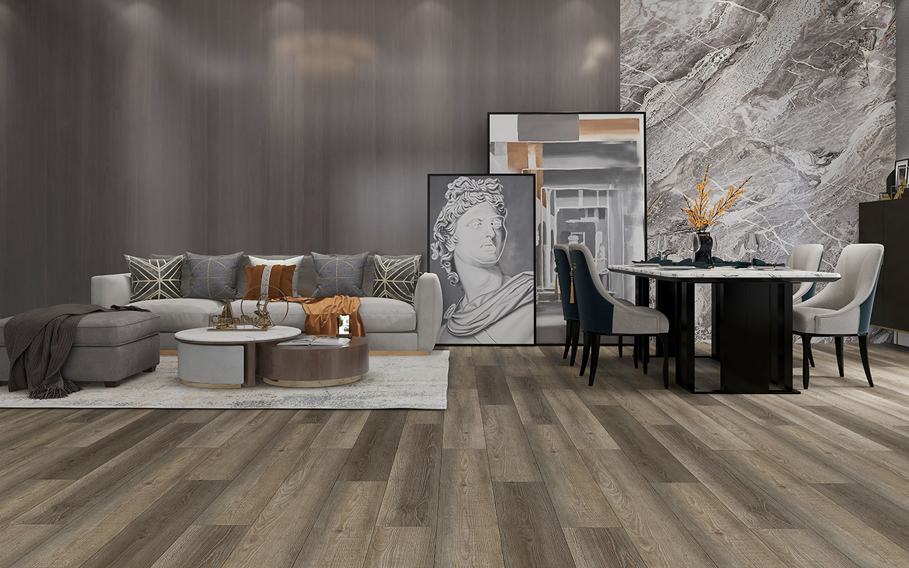 BORUI 8A817 PINE PVC DECOR FILM FOR SPC/LVT/WPC FLOORING-EXHIBITION