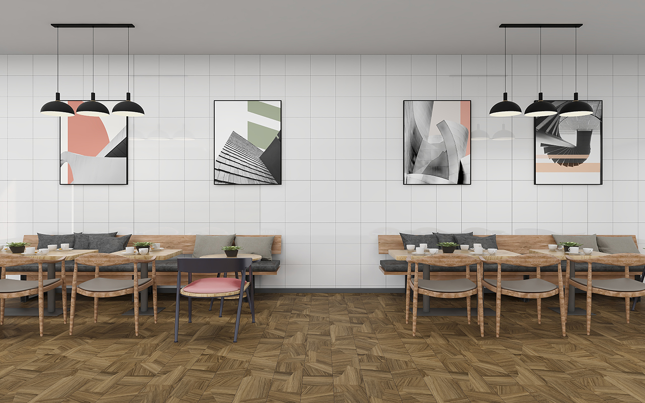 BORUI 6805 QUITO MIX WALNUT PVC DECOR FILM FOR SPC/LVT/WPC FLOORING-EXHIBITION
