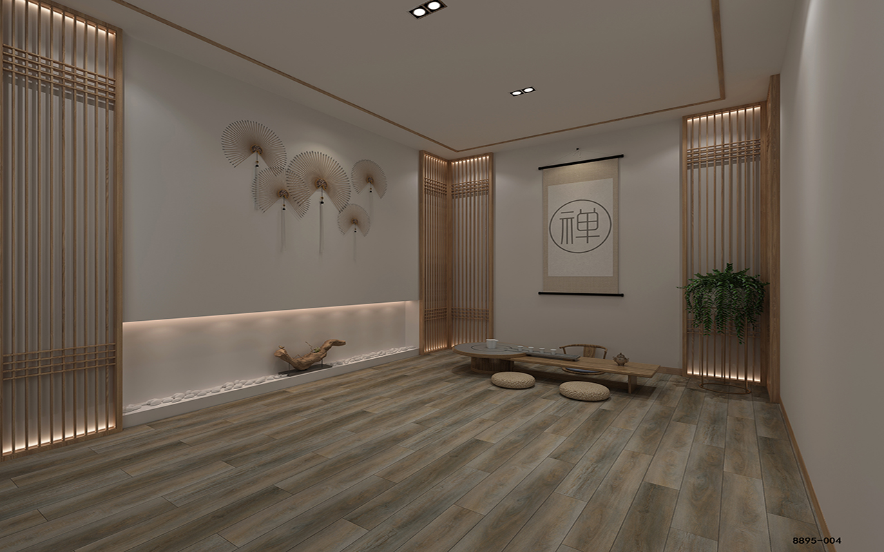 BORUI 8895L CARLOW OAK PVC DECOR FILM FOR SPC/LVT/WPC FLOORING-EXHIBITION