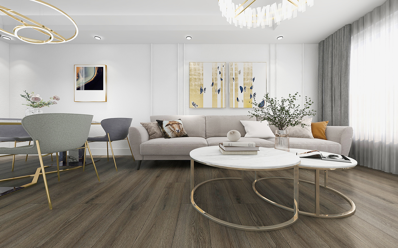 BORUI 8856L LAISANNE OAK PVC DECOR FILM FOR SPC/LVT/WPC FLOORING-EXHIBITION