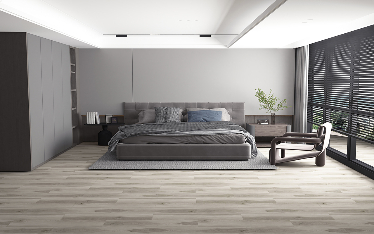 BORUI 81012XL HICKORY PVC DECOR FILM FOR SPC/LVT/WPC FLOORING-EXHIBITION