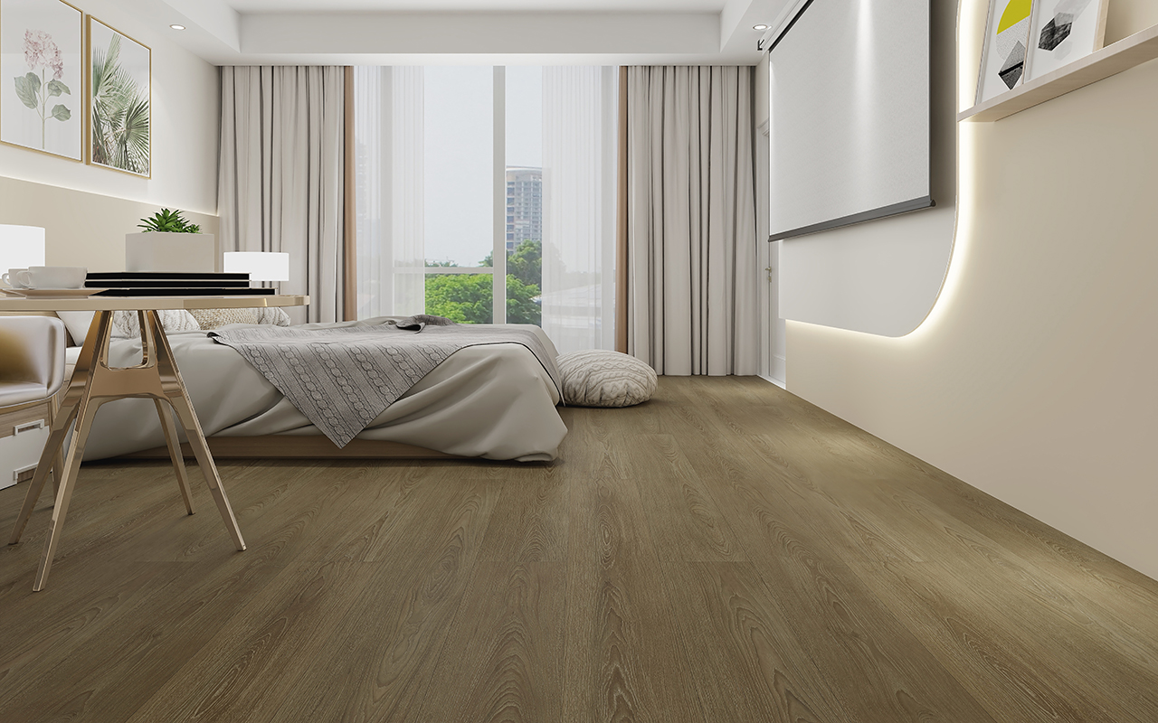 BORUI 88112L LEIRIA OAK PVC DECOR FILM FOR SPC/LVT/WPC FLOORING-EXHIBITION