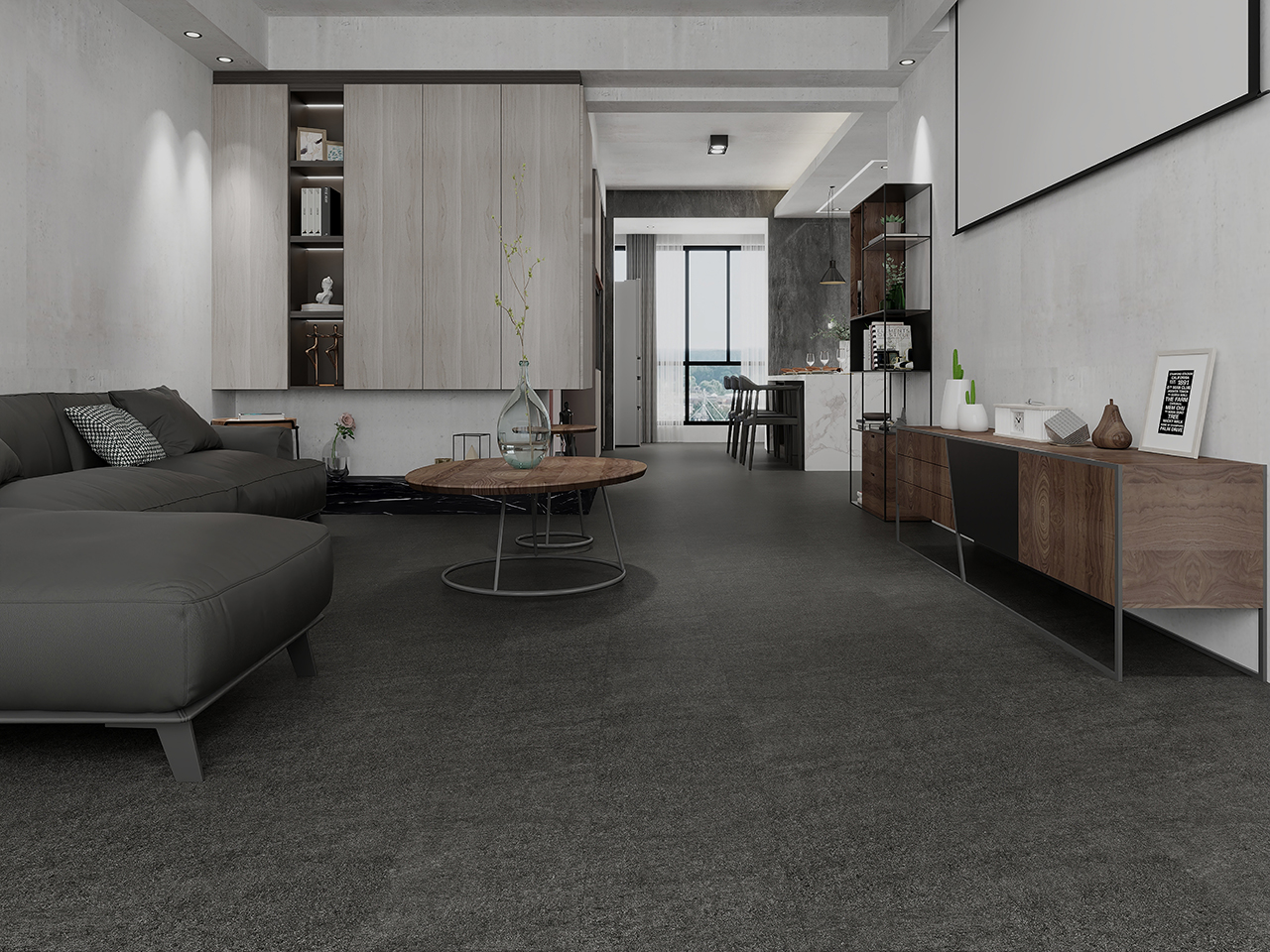 BORUI 68033-001 SANDSTONE PVC DECOR FILM FOR SPC/LVT/WPC WALL-EXHIBITION